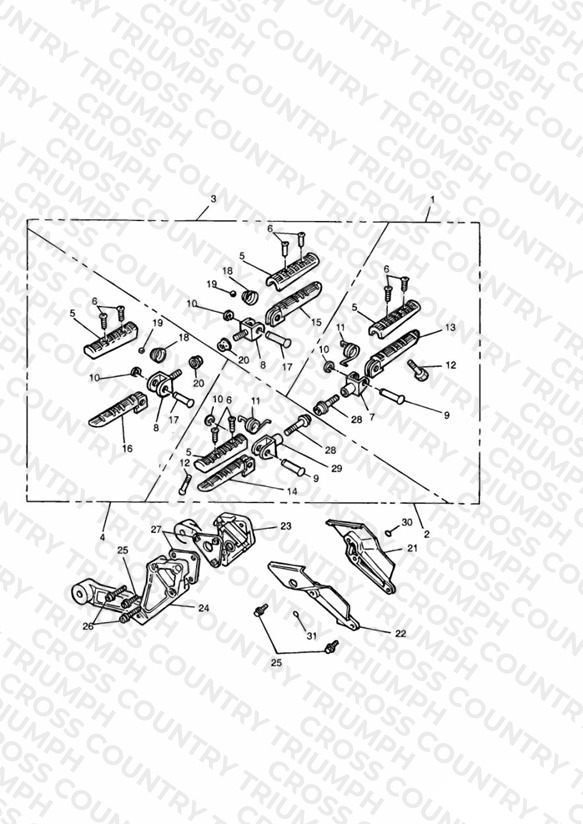 Footrests & Mountings