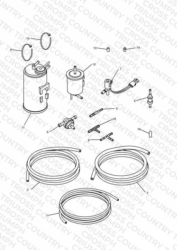 Evaporative Loss Equipment 3 Cyl (US California Models Only) » 161320