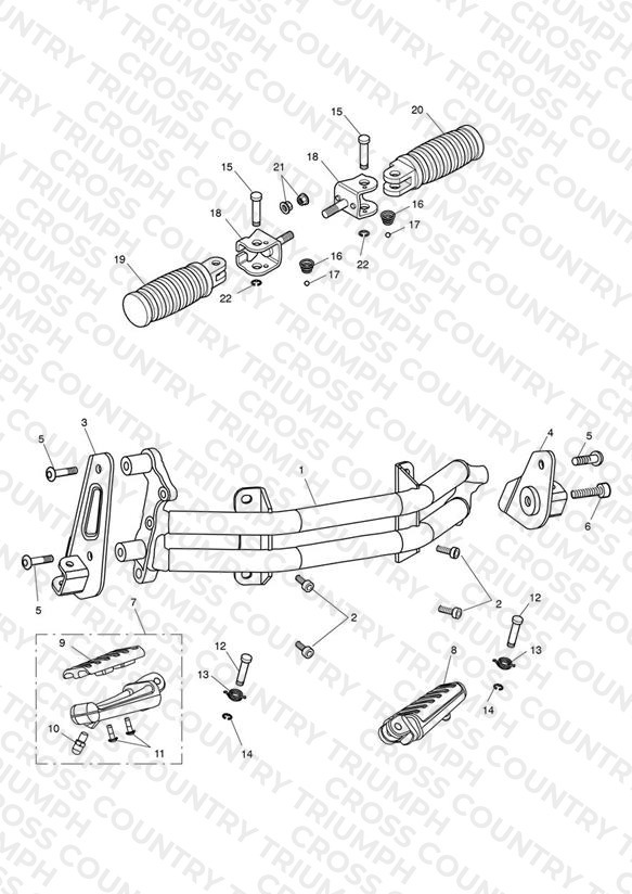 Footrests & Mountings 617621 >