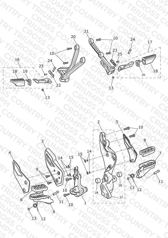 Footrests & Mountings