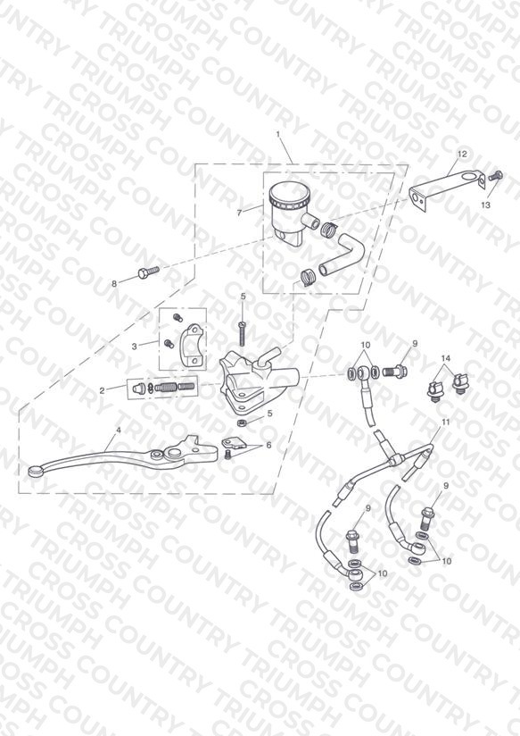 Front Brake Master Cylinder & Hoses
