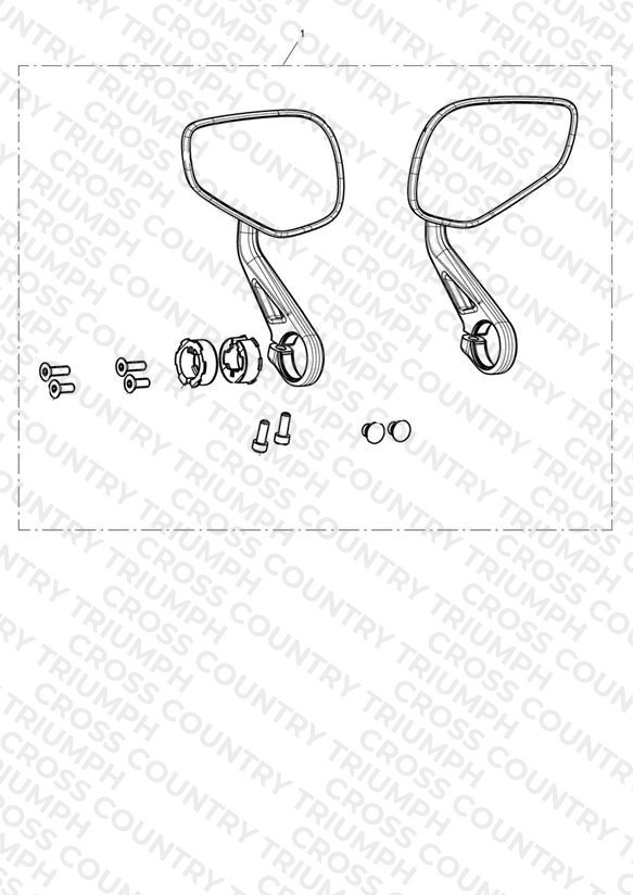 Sports Mirror, Bar End Kit
