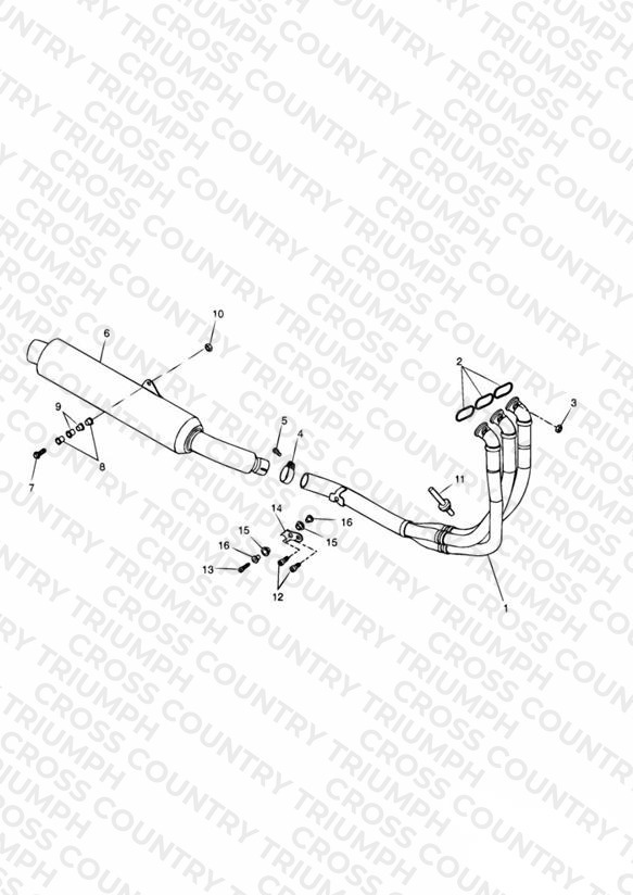Exhaust System Double sided swingarm » 161317