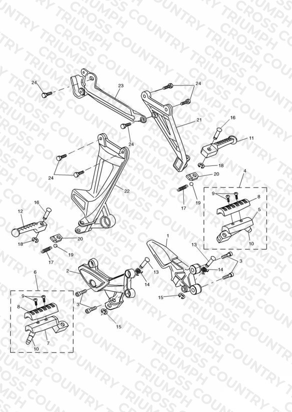Footrests & Mountings
