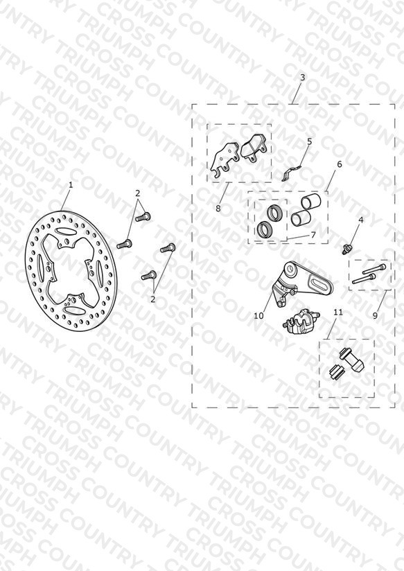 Rear Brake Caliper & Disc
