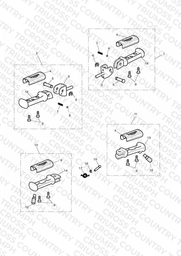 Footrests & Mountings