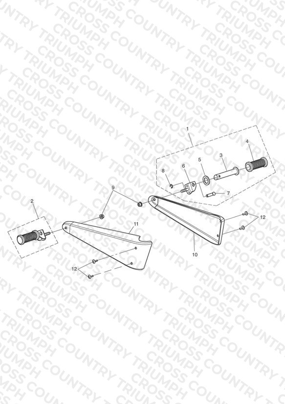 Rear Footrests & Mountings