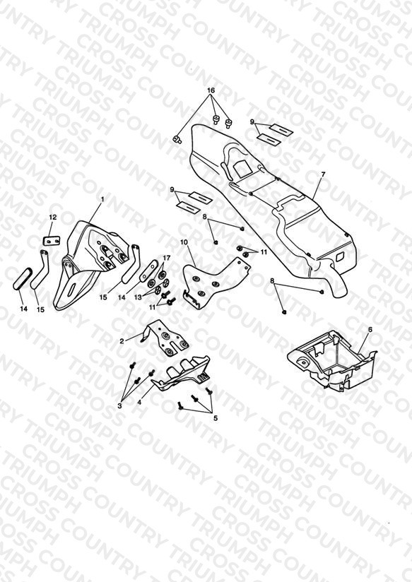 Rear Mudguard & Battery Box
