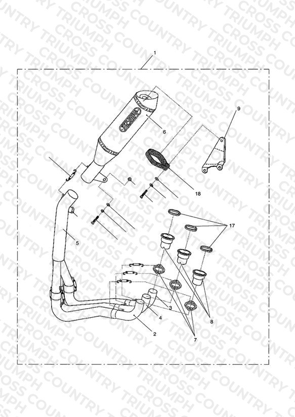 Exhaust Sys Assy, Arrow Race 3:1