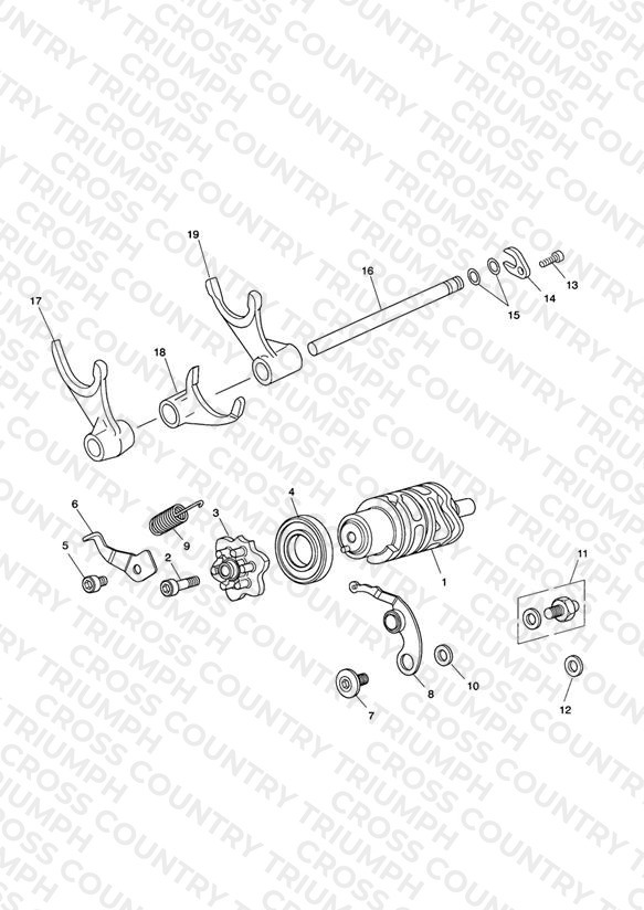 Gear Selector Drum - Eng No 340170 >
