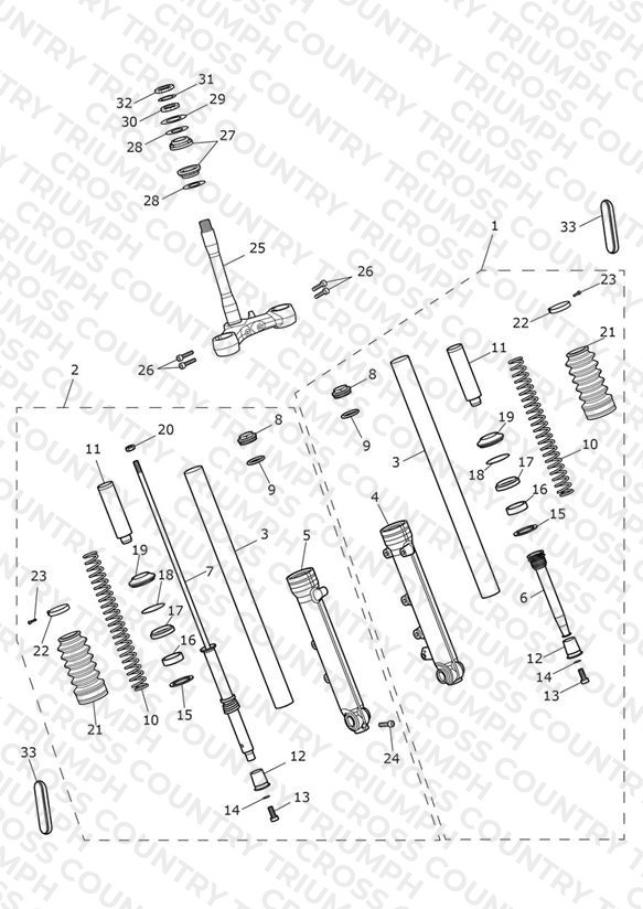 Front Forks & Lower Yoke