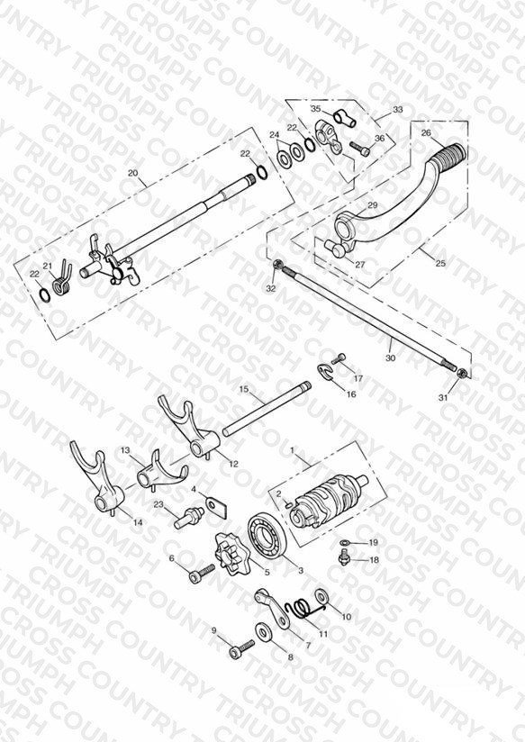 Gear Selectors and Pedal