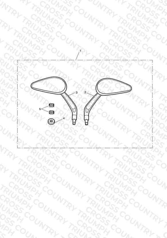 Mirror Kit, Teardrop Style, Black