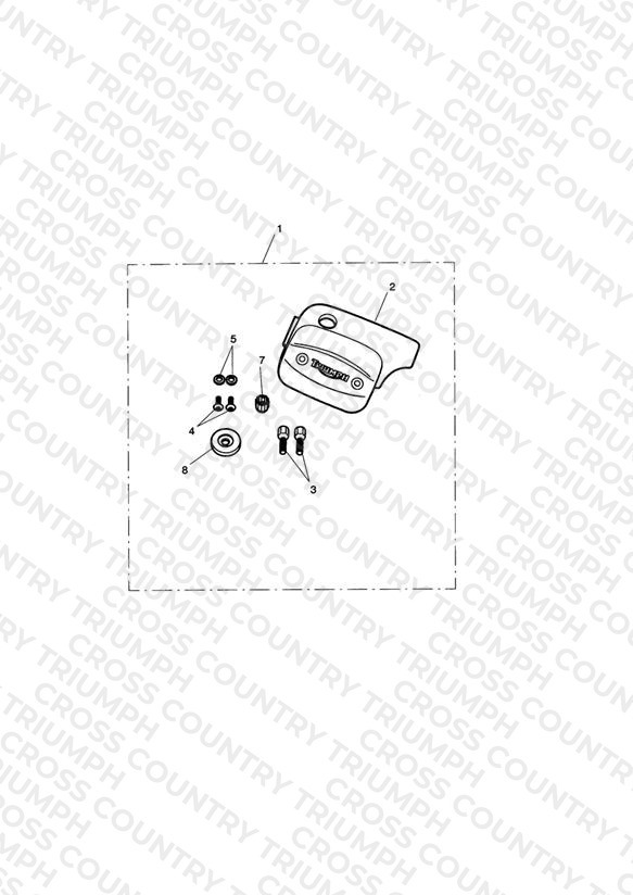 M/Cyl Cover Kit, Chrome