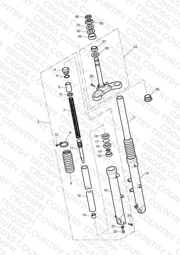 Front Forks & Lower Yoke