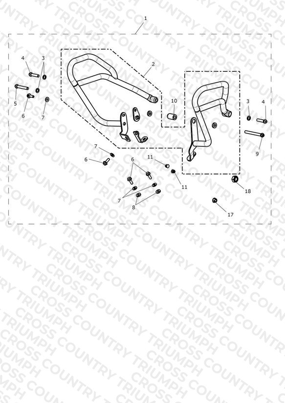 Fuel Tank Pro Bars Kit, Black