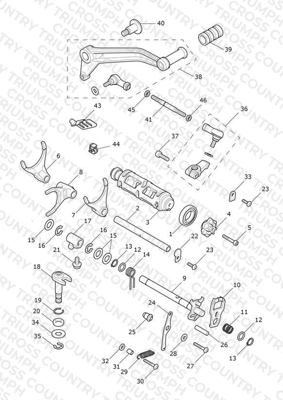 Gear Selectors & Pedal