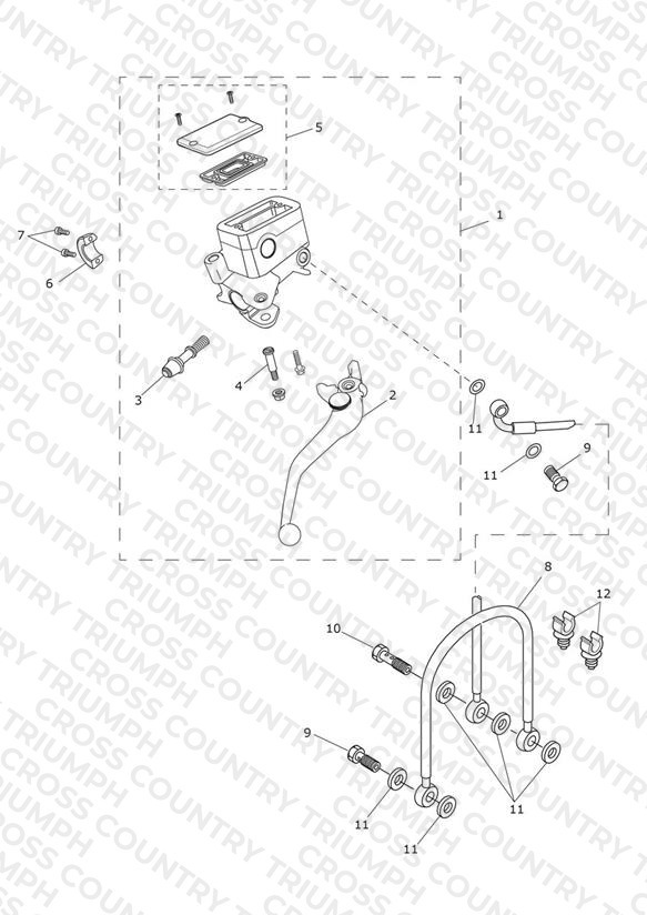 Front Brake Master Cylinder & Hoses