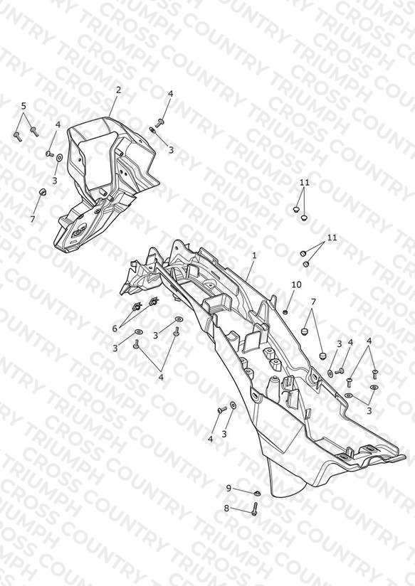 Rear Mudguard & Battery Box