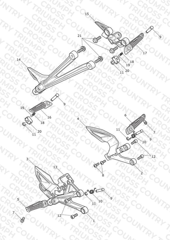 Footrests & Mountings