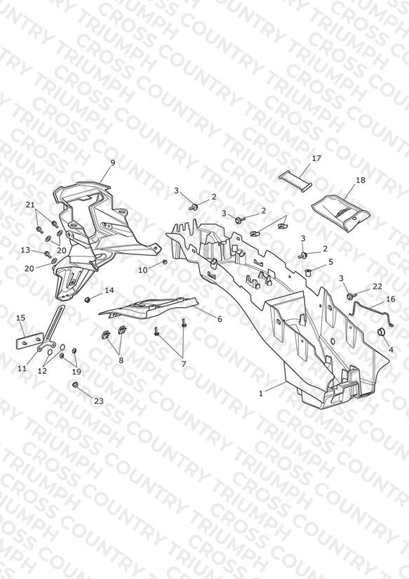 Rear Mudguard & Battery Box