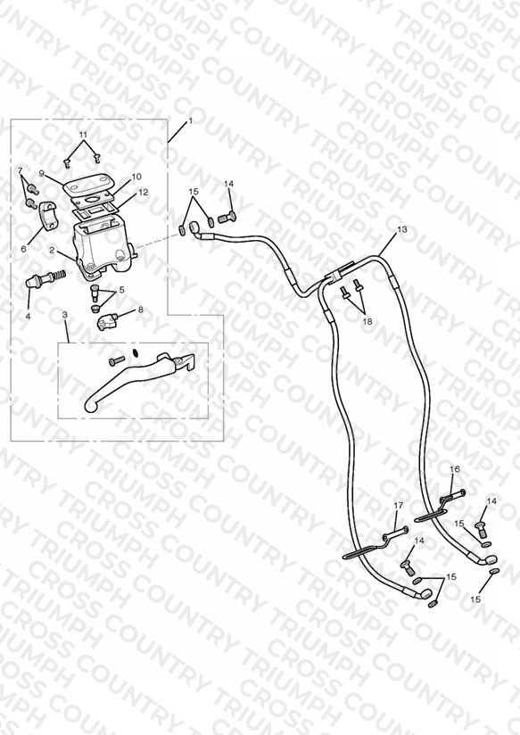 Front Brake Master Cylinder & Hoses