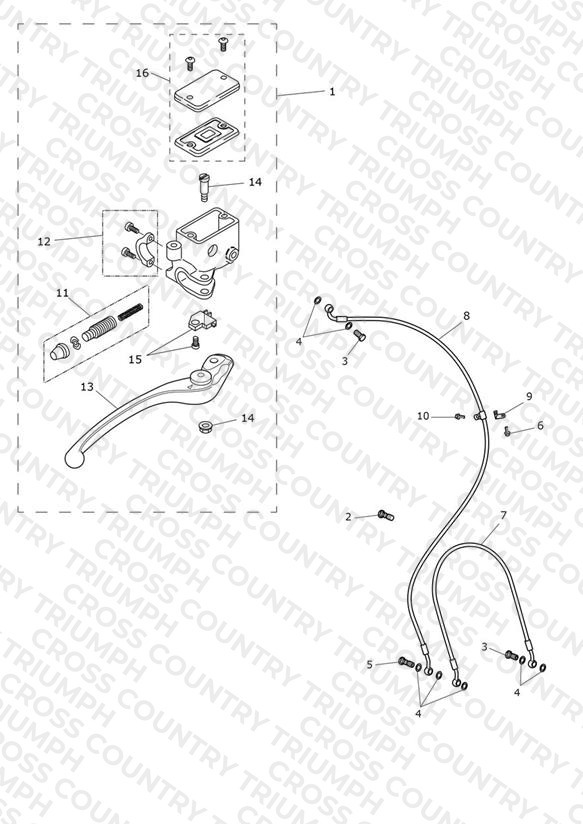 Front Brake Master Cylinder & Hoses