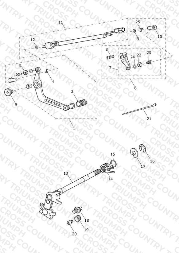 Gear Change Mechanism - Street Triple Rx Only