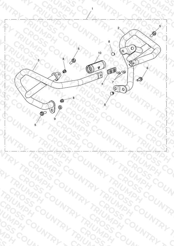 Lower Engine Bar Kit, SS