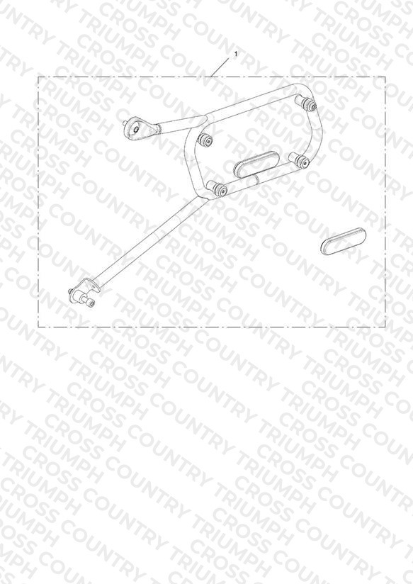 Mounting Kit, Rugged Pannier, LH