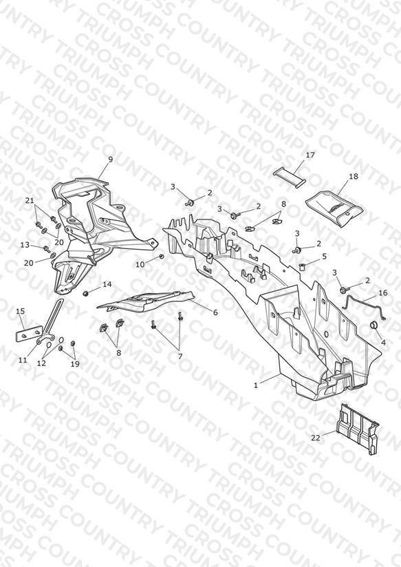 Rear Mudguard & Battery Box