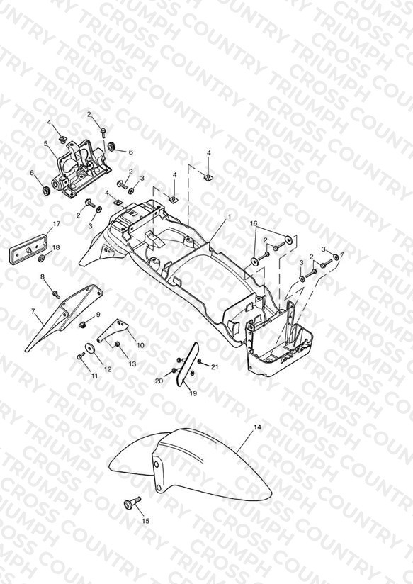 Mudguards/Chainguard/Battery Box