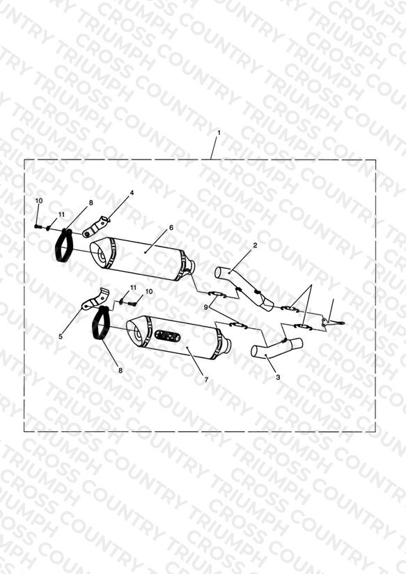 Slip On Silencers, Arrow, Pair