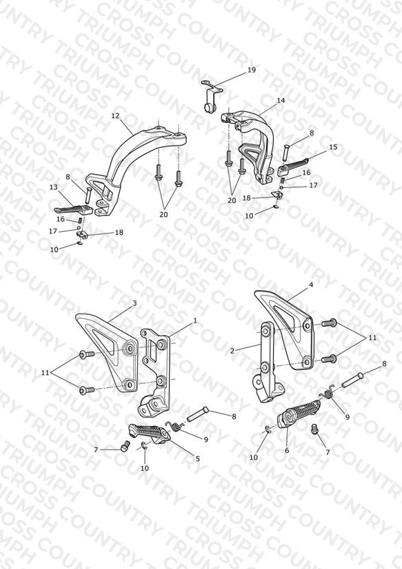 Footrests & Mountings