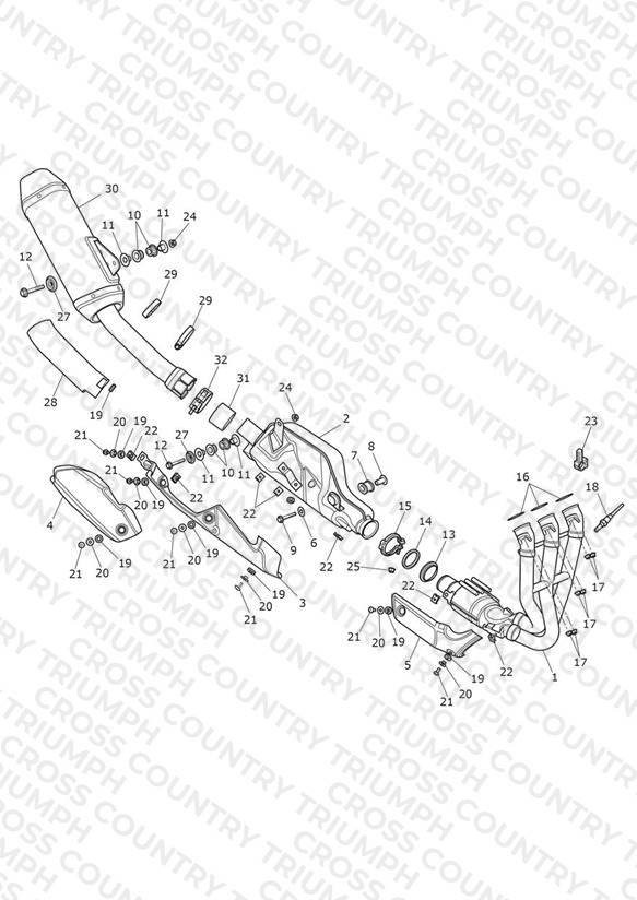 Exhaust System - JP Only - 636954 >