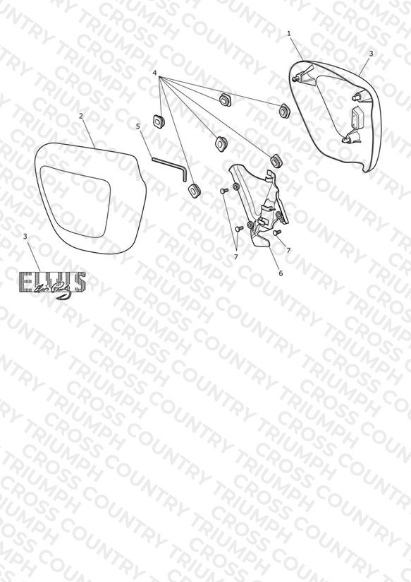 Side Fairing Panels - T120 Elvis Edition