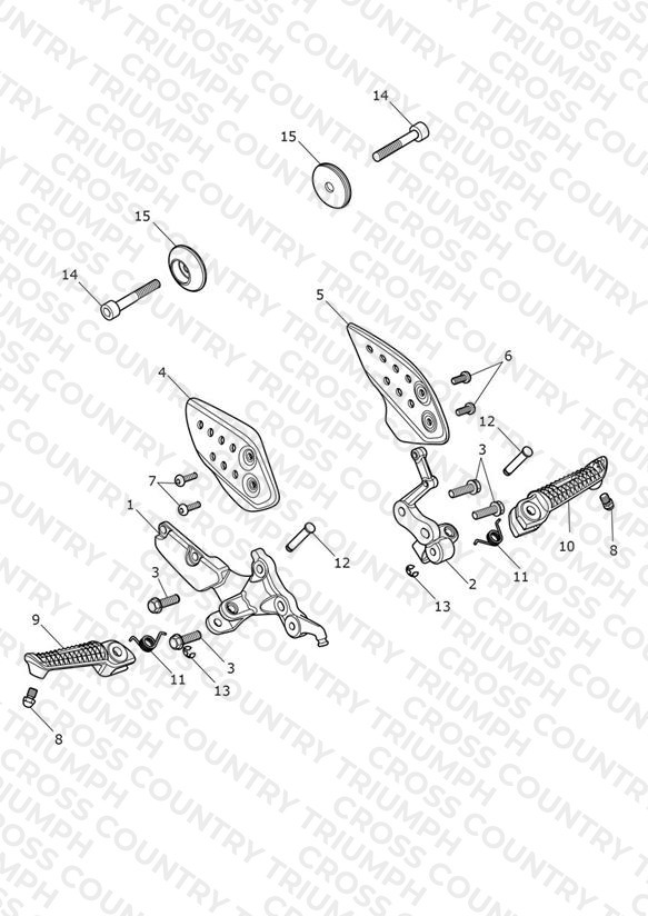 Foot Controls - Single Seat Version