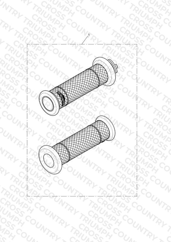 Diamond Grip Kit, D25.4, Grey