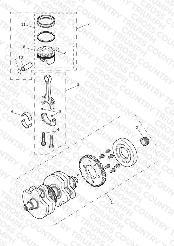 Crankshaft, Connecting Rods & Pistons