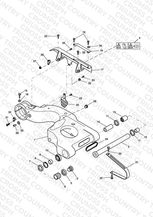 Swinging Arm Single sided swingarm