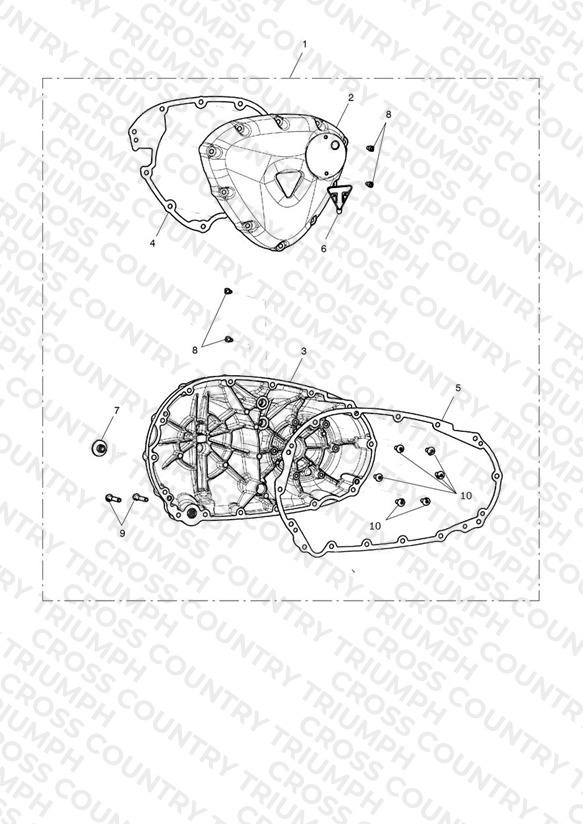 Engine Cover Kit, Chrome