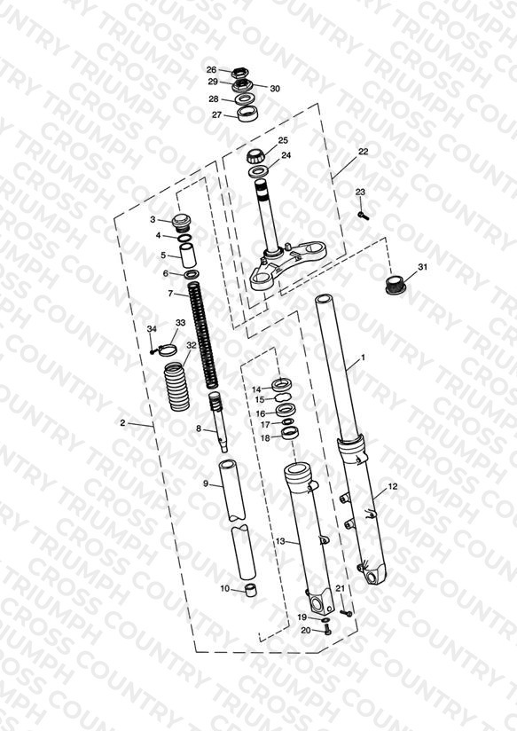 Front Forks & Lower Yoke