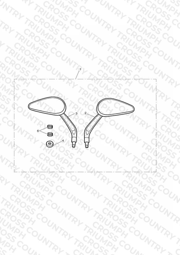 Oval Mirrors, Kit, Drilled