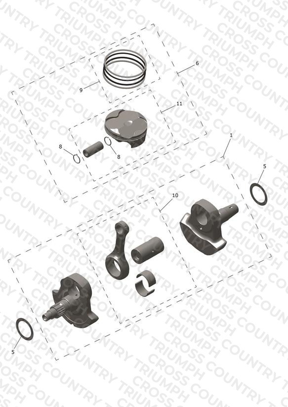 Crankshaft, Connecting Rods & Pistons