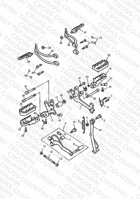 Footrests & Mountings