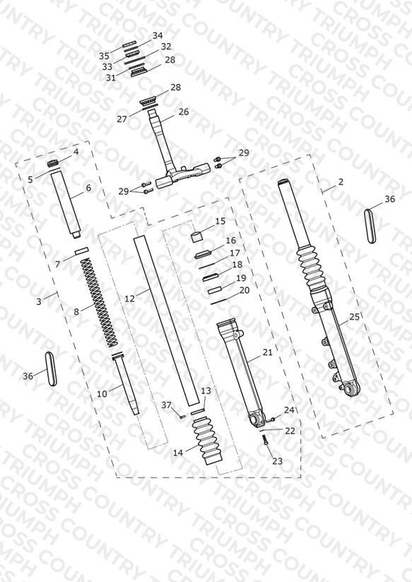 Front Forks & Lower Yoke