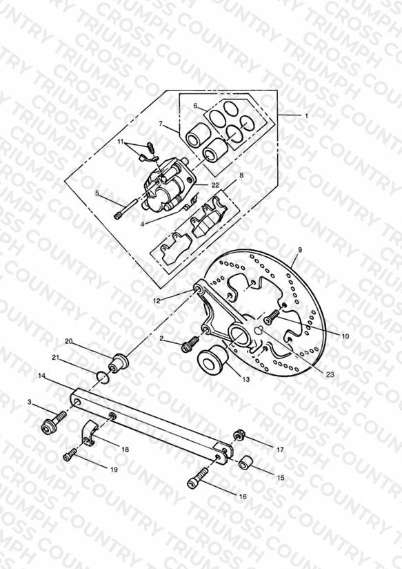 Rear Brake Disc and Caliper Sprint
