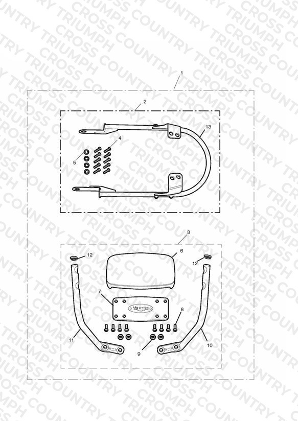 Passenger Backrest High Kit