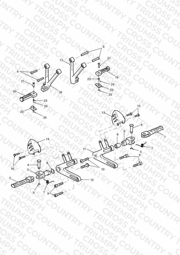 Footrests & Mountings