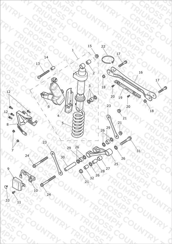 Rear Suspension Unit & Linkage